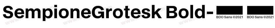 SempioneGrotesk Bold字体转换